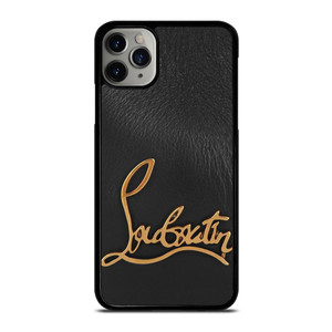 CHRISTIAN LOUBOUTIN LOGO LEATHER iPhone 16 Pro Max Case Cover